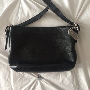 Coach Black Leather Mini Bag